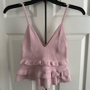 BCBGeneration light pink sweater tank (never worn)